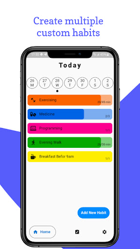 Android application Knuckle - Habit Tracker screenshort