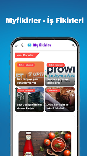 Android application Myfikirler: İş Fikirleri screenshort