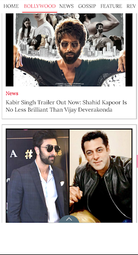 Android application Bollywood Movie News screenshort