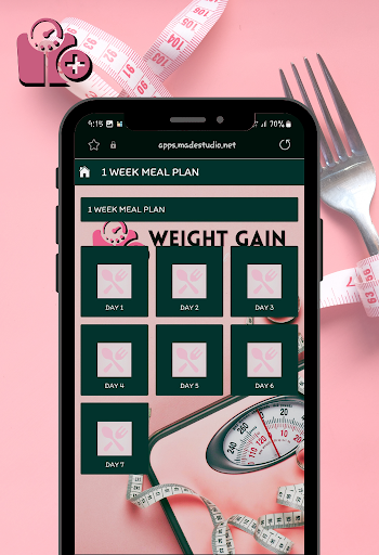 Weight Gain Diet Meal Plan Screen 2