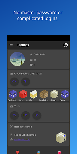 Highbox Magic Password Manager Screen 2