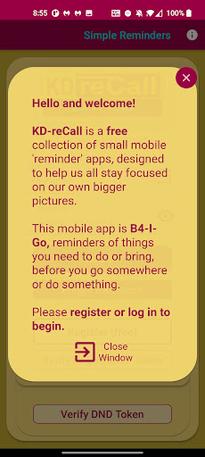 KD-reCall: B4-I-Go Screen 2