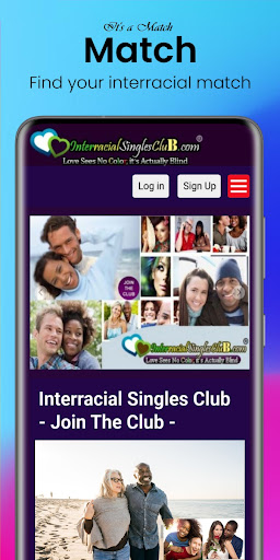 Android application Interracial Singles Club screenshort