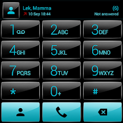 Theme for ExDialer GlossB Cyan MOD