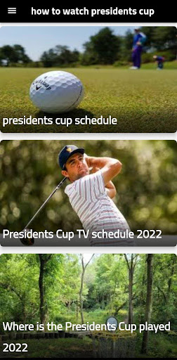 how to watch presidents cup