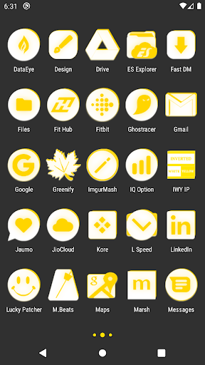 Inverted White Yellow IconPack Screen 3