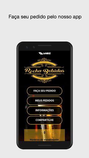 Android application Rocha Bebidas Online screenshort