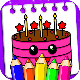 Birthday Party Coloring Book белгішесінің суреті