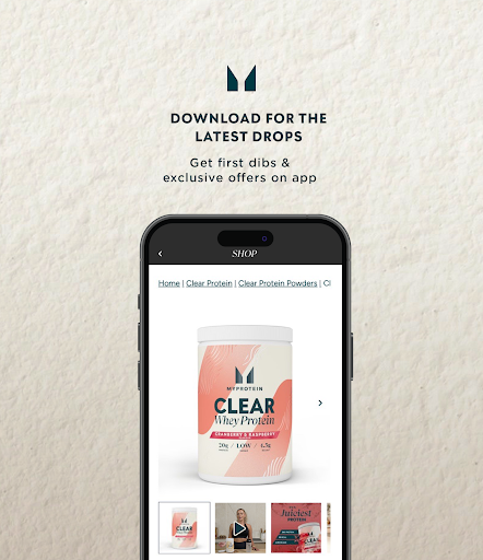 Screenshot of Myprotein: Fitness & Nutrition