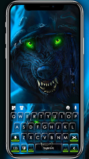 Android application Demon Hood Wolf Glare Keyboard screenshort