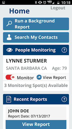 Public Data Check Mobile App Screen 2