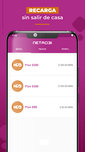 Android application Mi Netmobi screenshort