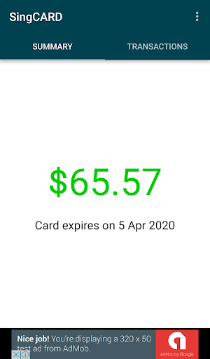 SingCARD: Reader for EZ-Link Screen 2