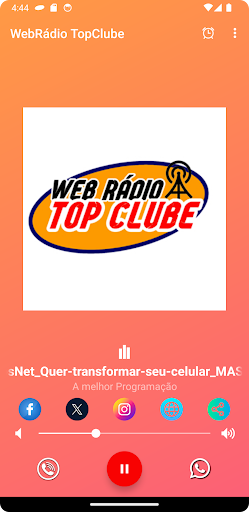 Web Rádio TOPClube Screen 3