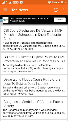 Daily Live News from Gujarat Screen 3