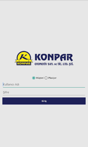 Android application Konpar Otomotiv B2B screenshort