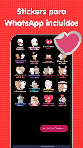 Android application Mensajes de Amor screenshort