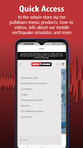 Earthquake Fastening Shop Screen 2