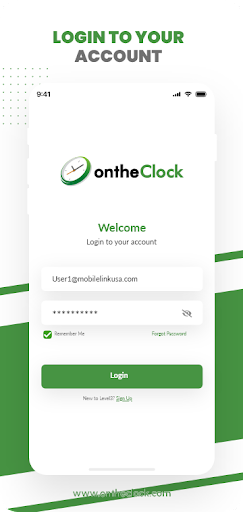 Android application ontheClock - Time Clock App screenshort