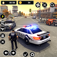 US Police Car Chase Sim Game