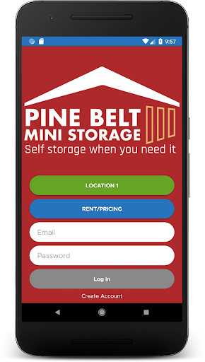 Android application Pine Belt Storage screenshort