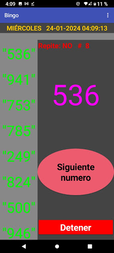 Bingo Numerico Screen 3