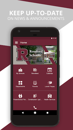Android application Rossford Schools screenshort