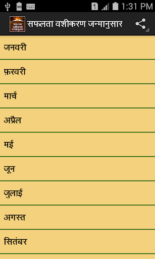 Android application Safalta Vashikaran Janamanusar screenshort