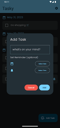 Tasky: To-do list & Reminders Screen 3