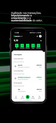 Slenderbank: Conta digital Screen 3
