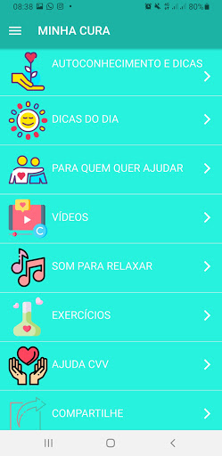 MINHA CURA Depressão Ansiedade Screen 3
