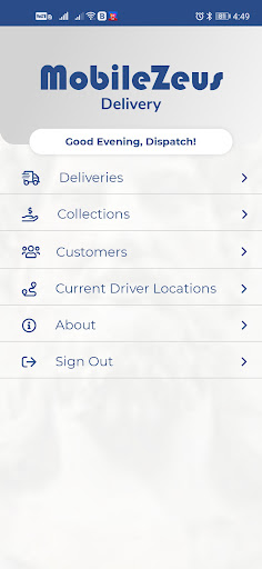 Mobile Zeus - Delivery Screen 2