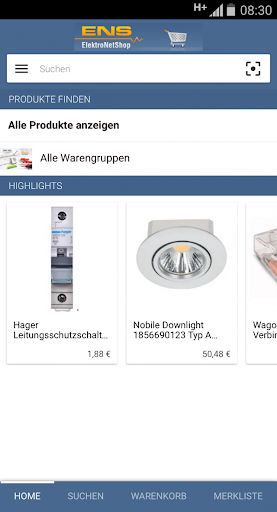 Android application Elektronetshop screenshort