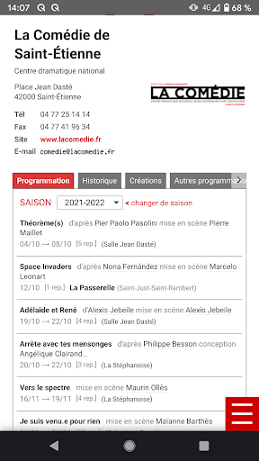 Les Archives du Spectacle Screen 2