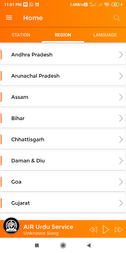 Android application RadioAR–All India Radio AM/FM screenshort