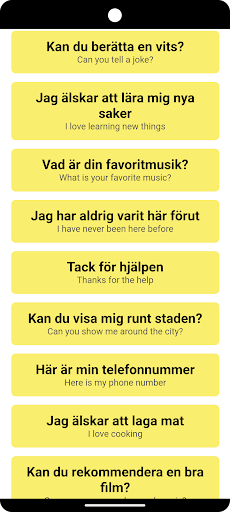Swedish Phrases Screen 3
