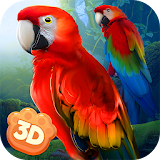 Wild Parrot Sim 3D: Jungle Bird Fly Game icon