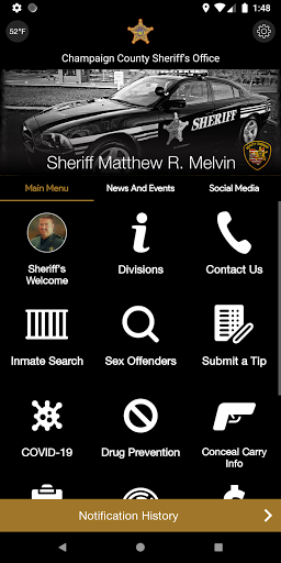Android application Champaign County Sheriff screenshort