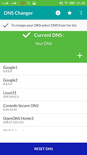 Dns Changer Free no root 3G/WiFi