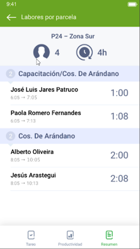 AgroTareo Beta Screen 2