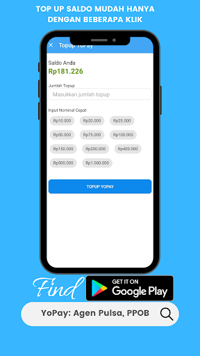 Android application Back Payment - Agen Pulsa screenshort