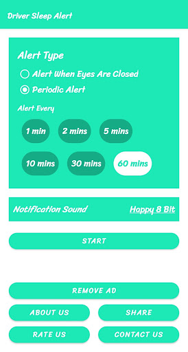 Driver Sleep Alert Screen 2