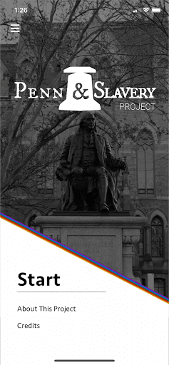 Android application Penn&Slavery screenshort