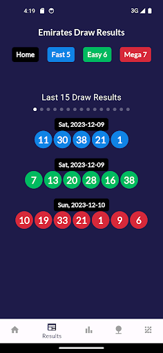 Android application Emirates Draw Results screenshort