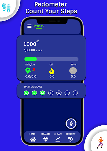 Steps Counter and Pedometer Screen 2