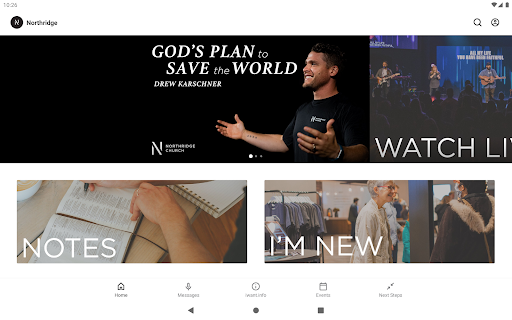 Screenshot of Northridge Church App