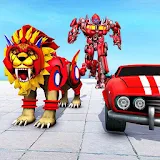 Lion Robot Transform Car War:Super Robot Games icon