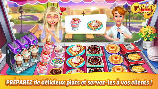 Crazy Chef : jeu de cuisine rapide APK MOD – ressources Illimitées (Astuce) screenshots hack proof 1