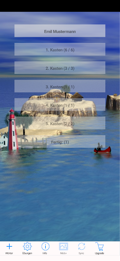 Android application Wortschätze lite screenshort