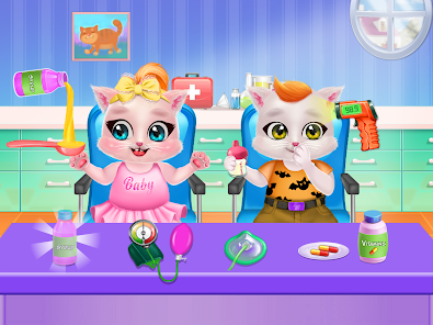 Imágen 13 kitty care twin baby game android